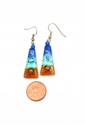 Triangle Glass Earrings